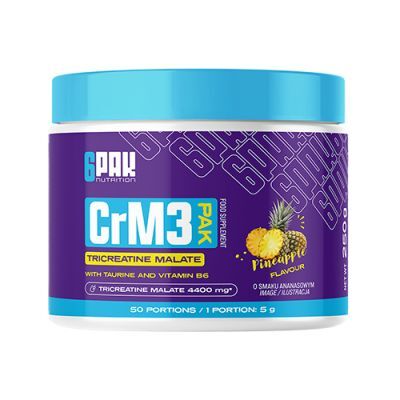 6Pak Nutrition CrM3 PAK Kreatyna w proszku Ananas, 250 g