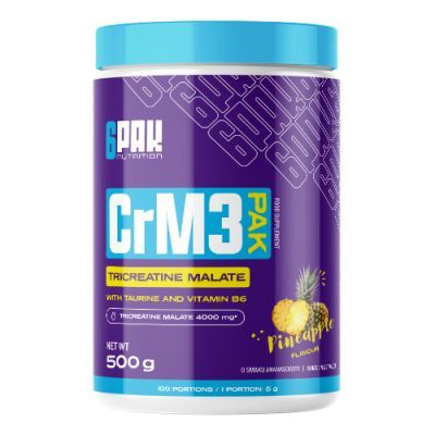 6Pak Nutrition CrM3 PAK Kreatyna w proszku Ananas, 500 g