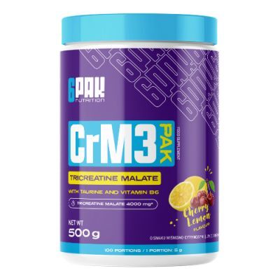 6Pak Nutrition CrM3 PAK Kreatyna w proszku Cytryna-Wiśnia, 500 g