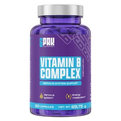 6Pak Nutrition Vitamin B Complex, 90 kaps.