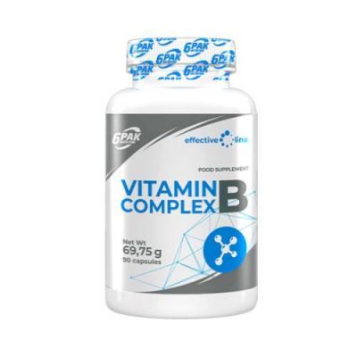 6Pak Nutrition Vitamin B Complex, 90 kaps.