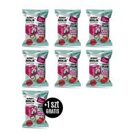 6 x BUNNY NINJA FRUIT FLUK Przekąska owocowa o smaku jabłko malina 15 g + 1 BUNNY NINJA GRATIS