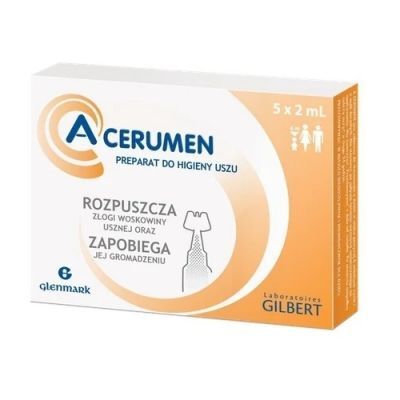 A-CERUMEN preparat do higieny uszu 5 ampułek po 2 ml