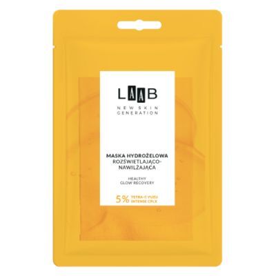 AA LAAB Tetra-C Yuzu Hydrożelowa maska do twarzy rozświetlająco-nawilżająca, 1 szt.