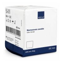 Abena Kompresy włókninowe niejałowe 7,5x7,5cm, 100 szt.