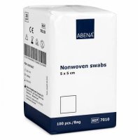 Abena Kompresy włókninowe niejałowy 5x5cm, 100 szt.