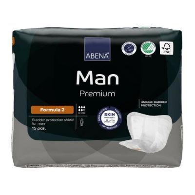 ABENA MAN Premium Formula 2. wkładki dla mężczyzn na nietrzymanie moczu, 15szt.