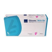 ABENA NITRILE Rękawiczki rozmiar L nitrylowe bezpudrowe - różowe, 100szt.