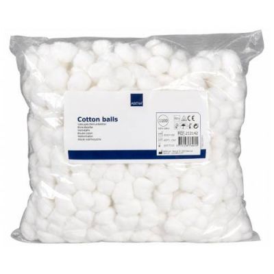 Abena Waciki w kulkach 100% bawełna, 1100 szt.