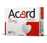 ACARD 75 mg  60 tabletek, na miażdżycę, układ krążenia i serce