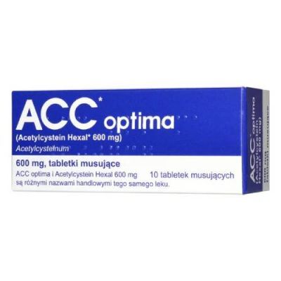 ACC Optima 600 mg, 10 tabletek musujących (DELFARMA)