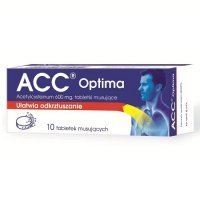 ACC OPTIMA 600 mg 10 tabletek musuj. ułatwia odksztuszanie