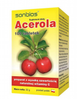 ACEROLA 500 mg 100 tabletek SANBIOS