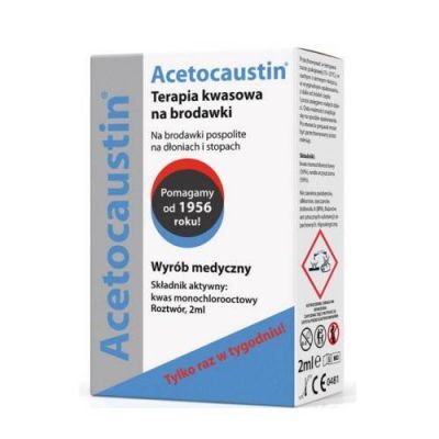 Acetocaustin Terapia kwasowa na brodawki, 2 ml