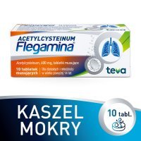 ACETYLCYSTEINUM FLEGAMINA 600 mg 10 tabletek musujących