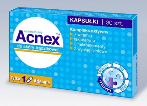 ACNEX 30 kapsułek do skóry trądzikowej