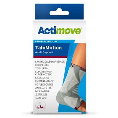 Actimove Professional Line TaloMotion Stabilizator stawu skokowego z kompresją XS prawy biały