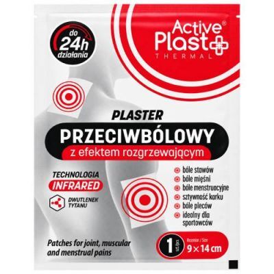 ActivePlast Plaster przeciwbólowy z efektem rozgrzewającym 14x9 cm, 1 szt.