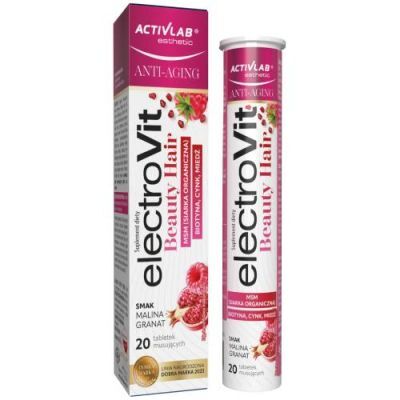 ACTIVLAB  ElectroVit Beauty Hair Smak malina-granat, 20 tabletek