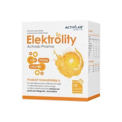 ACTIVLAB Elektrolity smak pomarańczowy, 10 saszetek