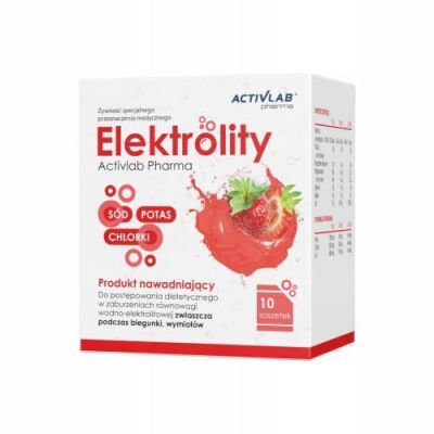 ACTIVLAB Elektrolity smak truskawkowy, 10 saszetek