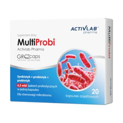 Activlab MultiProbi synbiotyk, 20 kaps. dojelitowych