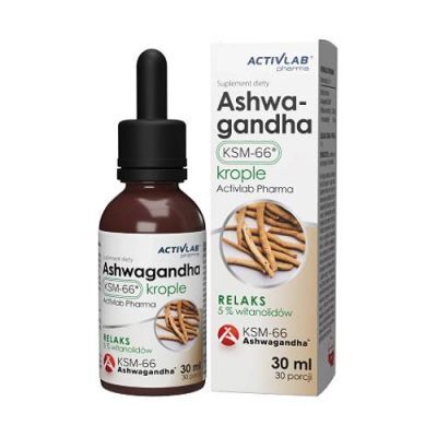Activlab Pharma Ashwagandha KSM-66 krople, 30 ml