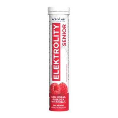 Activlab Pharma Elektrolity Senior smak malinowy, 20 tabl. mus.