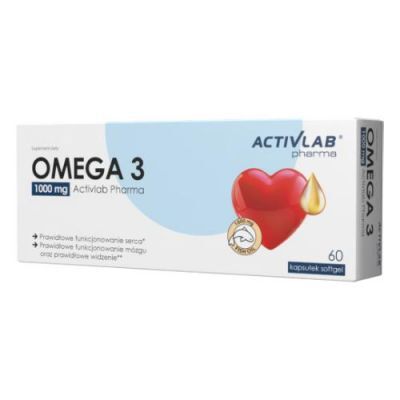 Activlab Pharma Omega 3 1000 mg, 60 kaps. softgel