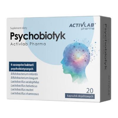 Activlab Pharma Psychobiotyk, 20 kaps. dojelitowych