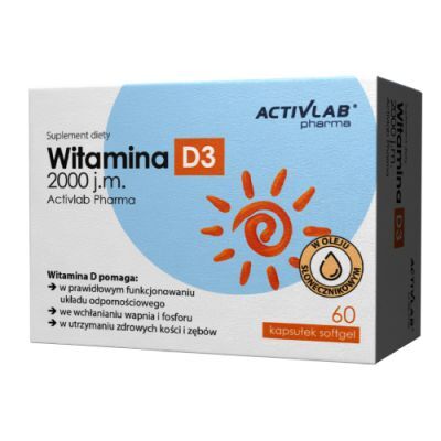 ActivLab Pharma Witamina D3 2000 j.m., 60 kaps.