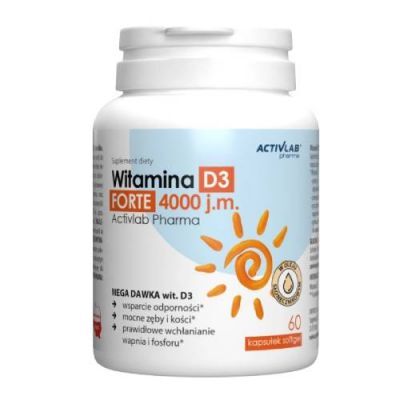 Activlab Pharma Witamina D3 Forte 4000, 60 kaps. softgel