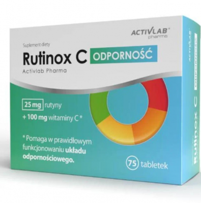 ACTIVLAB Rutinox C Odporność, 75 tabletek KRÓTKA DATA 02.12.2026