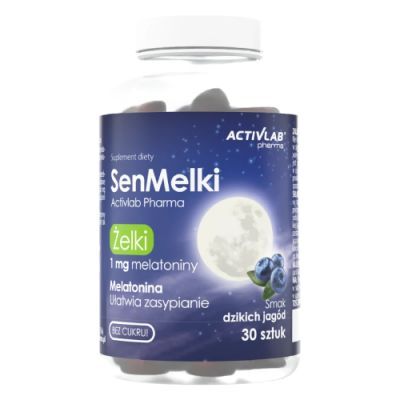 ACTIVLAB SenMelki żelki z melatoniną o smaku dzikich jagód, 30 szt.