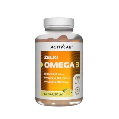 Activlab Żelki Omega 3 o smaku cytrynowym, 60 szt.