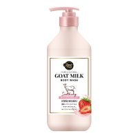 Aekyung Shower Mate Goat Milk Strawberry Żel pod prysznic, 800 ml