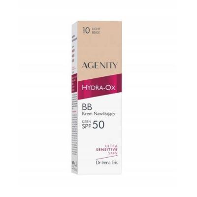 Agenity Hydra-Ox BB Krem nawilżający na dzień SPF50, 10 Light Beige, 30 ml