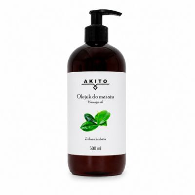 Akito Olejek do masażu zielona herbata, 500 ml