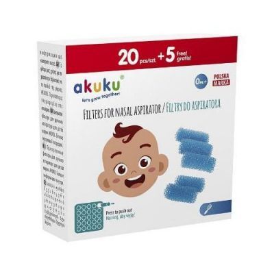 AKUKU Filtry do aspiratora, 25szt. A0037   KRÓTKA DATA 31.12.2024