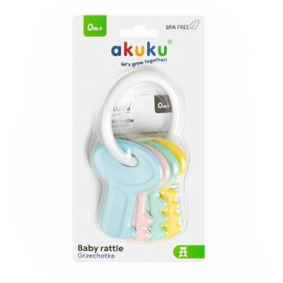 akuku Grzechotka Klucze 12/144 - pastelowe
