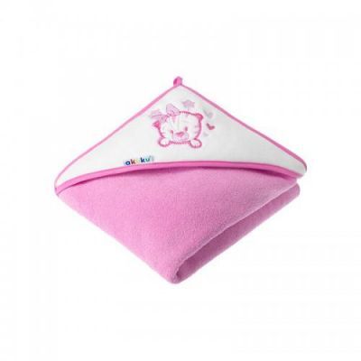 AKUKU Okrycie kąpielowe 100% Bawełna 100x100cm Kotek, 1szt.