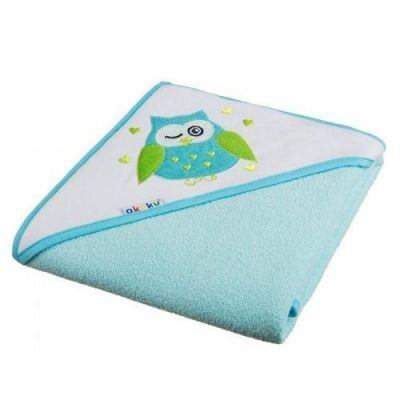 AKUKU Okrycie kąpielowe 100% bawełniane 80x80cm Turkusowe A1236