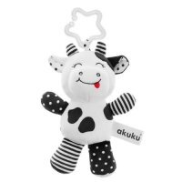 AKUKU Pluszowa zawieszka krowa czarno-biała A0471