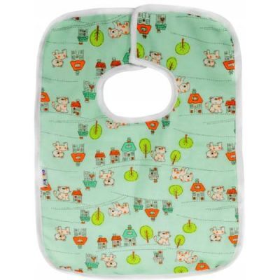 AKUKU Śliniak na rzep - DUŻY A1360 miętowy