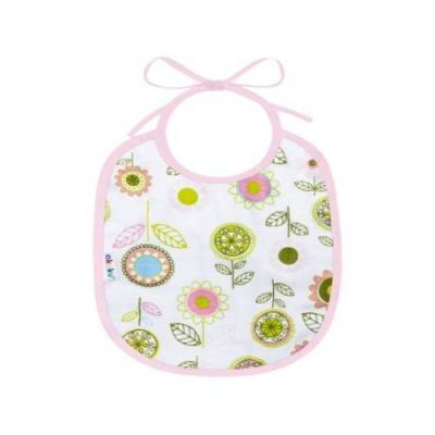 Akuku Śliniak wiązany mały Kwiaty różowy, 1szt.