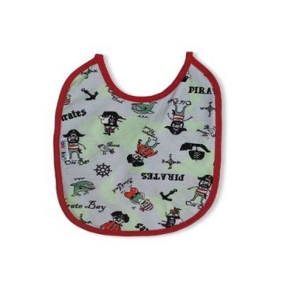 Akuku Śliniak wiązany mały Pirat czerwony A1640, 1 szt.