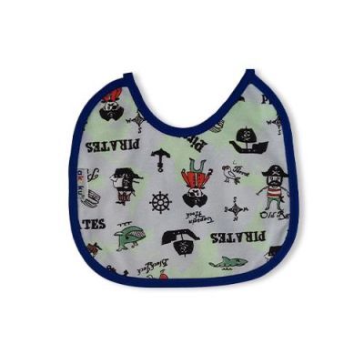 AKUKU Śliniak wiązany mały Pirat - granatowy A1640