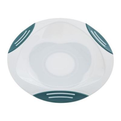 AKUKU Talerzyk z przyssawką turkus/biel A0524, 1szt.