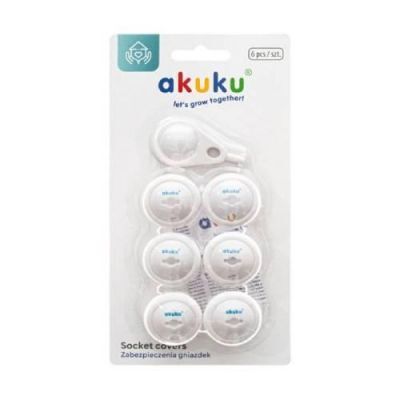 AKUKU Zabezpieczenia do gniazd elektrycznych, 6szt.