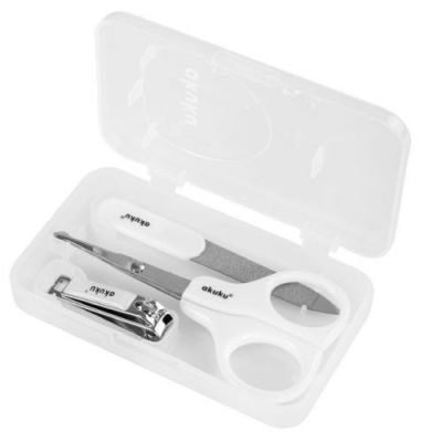 AKUKU Zestaw kosmetyczny do manicure biały A0040